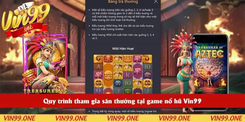 Quy trình tham gia săn thưởng tại game nổ hũ Vin99