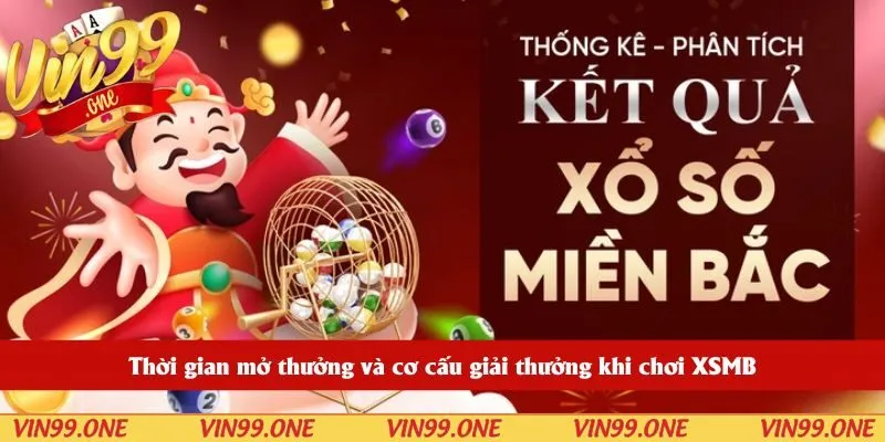 Thời gian mở thưởng và cơ cấu giải thưởng khi chơi XSMB